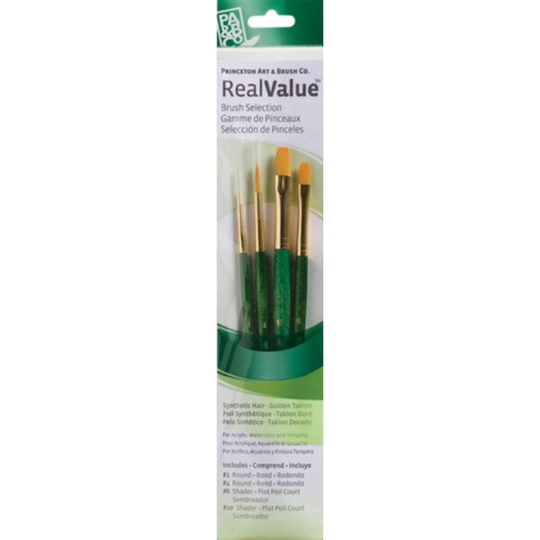 Real Value 4pc Round and Shader Brush set